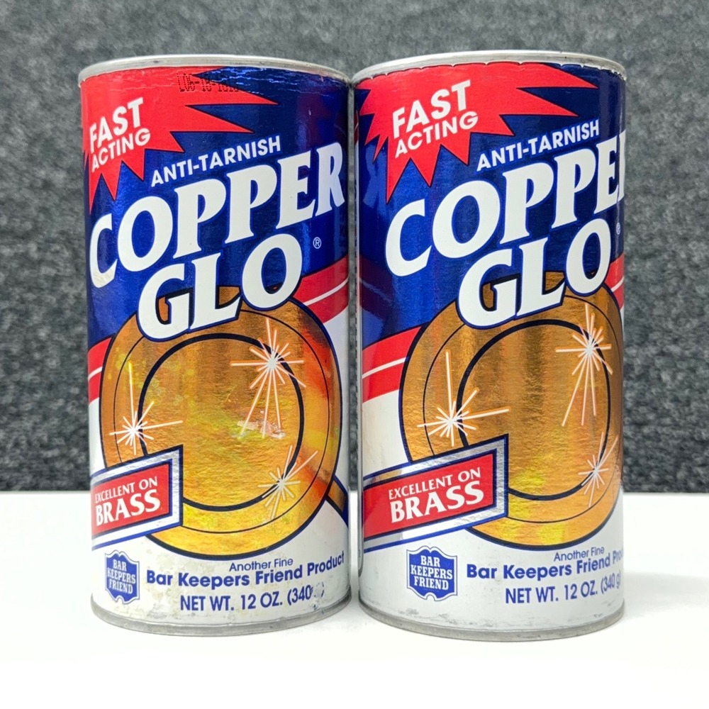 2pk Copper Glo Cleaner and Polish 12oz Bar Keepers Friend Anti-Tarnish Powder